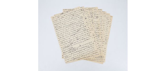 BLANCHOT : Adolphe ou le malheur des sentiments - Manuscrit autographe. - Signed book, First edition - Edition-Originale.com