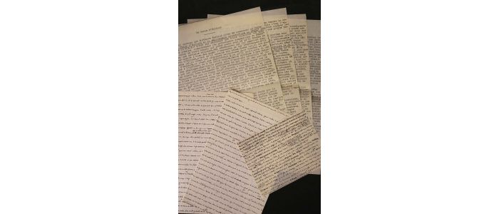 BLANCHOT : Le baron d'Holbach. Manuscrit autographe et tapuscrit complets - Erste Ausgabe - Edition-Originale.com