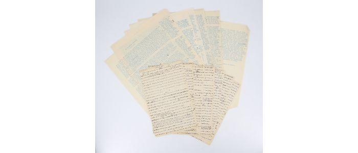 BLANCHOT : Le Paradoxe d'Aytré - Manuscrit original et tapuscrit complets - Signed book, First edition - Edition-Originale.com