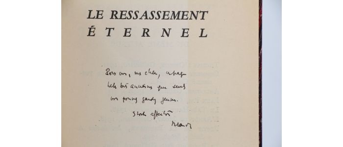 BLANCHOT : Le ressassement éternel - Libro autografato, Prima edizione - Edition-Originale.com