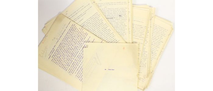 BLANCHOT : Le Très-Haut. Tapuscrit complet avec de nombreux ajouts autographes. - Autographe, Edition Originale - Edition-Originale.com