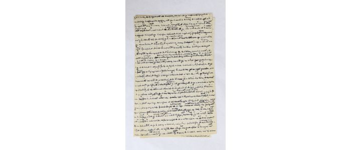 BLANCHOT : Manuscrit autographe sur Hemingway intitulé [traduit de ...] - Autographe, Edition Originale - Edition-Originale.com