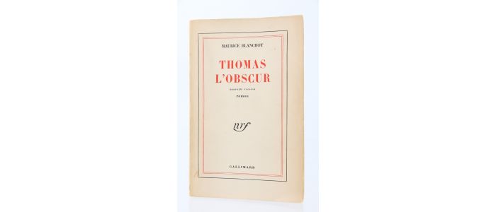 BLANCHOT : Thomas l'obscur - Prima edizione - Edition-Originale.com