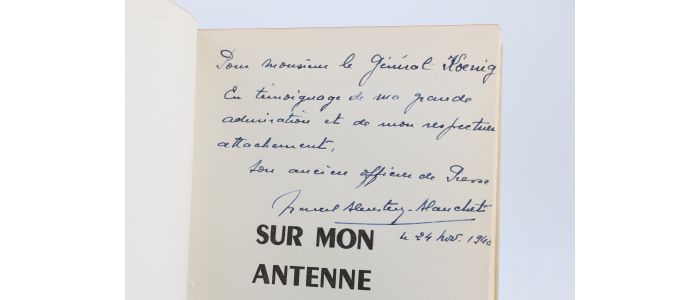 BLEUSTEIN-BLANCHET : Sur mon antenne - Souvenirs d'une radio libre - Signed book, First edition - Edition-Originale.com
