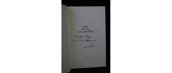 BLOND : Rien n'a pu les abattre - Signed book, First edition - Edition-Originale.com