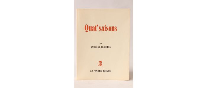 BLONDIN : Quat'saisons - Edition Originale - Edition-Originale.com