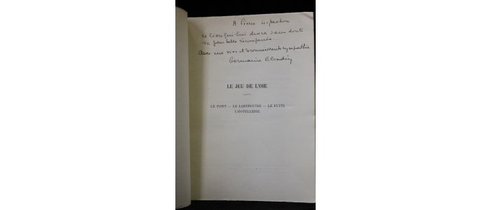 BLONDIN : Le jeu de l'oie - Signiert, Erste Ausgabe - Edition-Originale.com