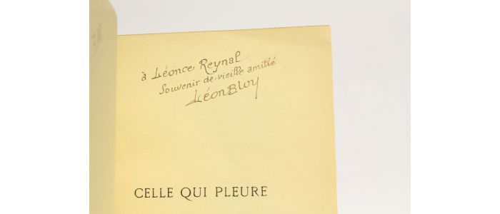 BLOY : Celle qui pleure - Signed book, First edition - Edition-Originale.com