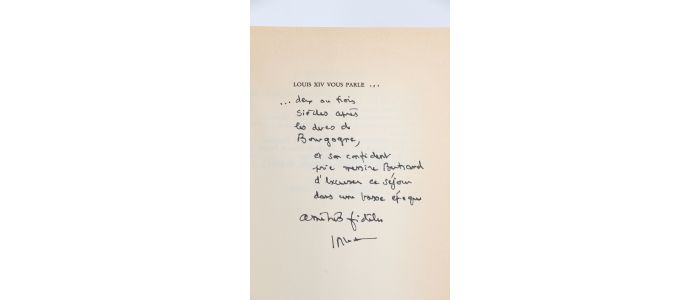 BLUCHE : Louis XIV vous parle - Libro autografato, Prima edizione - Edition-Originale.com