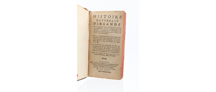 BOATE : Histoire naturelle d'Irlande - First edition - Edition-Originale.com