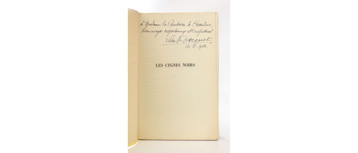 BOCQUET : Les cygnes noirs 1899-1903 - Signiert - Edition-Originale.com