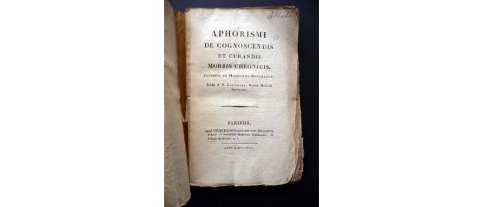 BOERHAAVE : Aphorismi de cognoscendis et curandis morbis chronicis - Edition-Originale.com