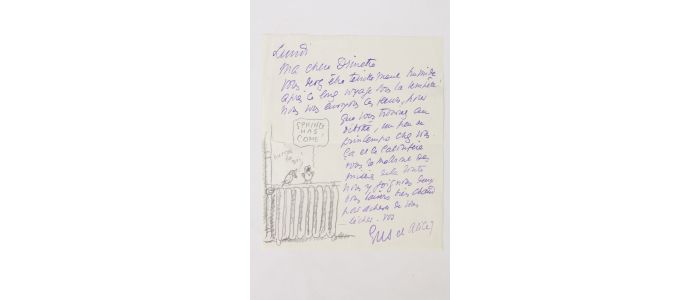 GUS BOFA : Lettre autographe signée de Gus Bofa - Signiert, Erste Ausgabe - Edition-Originale.com