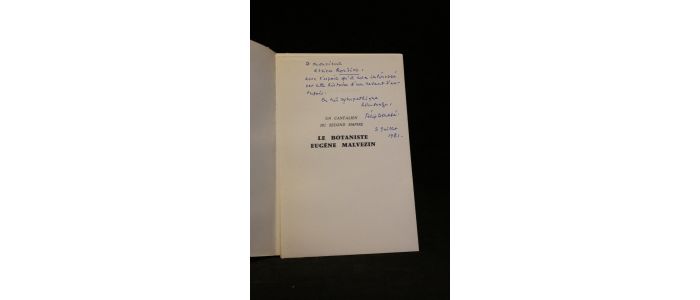 BONAFE : Un cantalien du Second Empire : le botaniste Eugène Malvezin - Libro autografato, Prima edizione - Edition-Originale.com