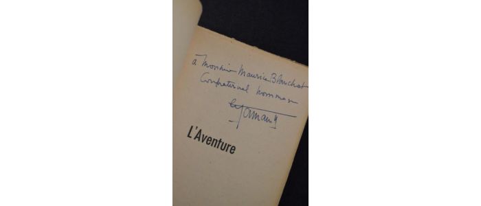 BONNAMY : L'aventure - Signiert, Erste Ausgabe - Edition-Originale.com