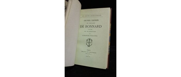 BONNARD : Oeuvres choisies du chevalier de Bonnard publiées avec une introduction par Alexandre Piedagnel - Edition-Originale.com