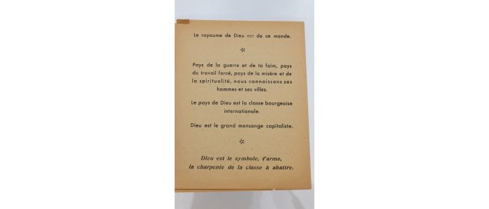 BONNEFOY : Dieu est-il français ? - First edition - Edition-Originale.com