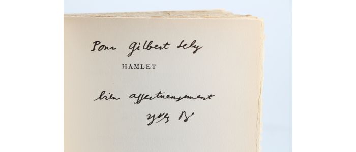 BONNEFOY : Hamlet suivi d'une Idée de la Traduction - Signed book, First edition - Edition-Originale.com