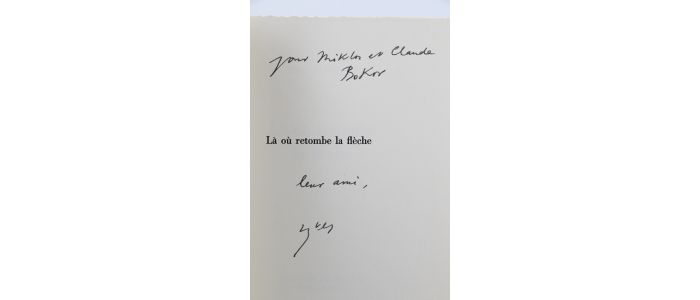 BONNEFOY : Là où retombe la flèche - Signed book, First edition - Edition-Originale.com
