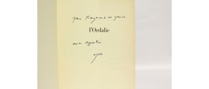 BONNEFOY : L'ordalie - Autographe, Edition Originale - Edition-Originale.com