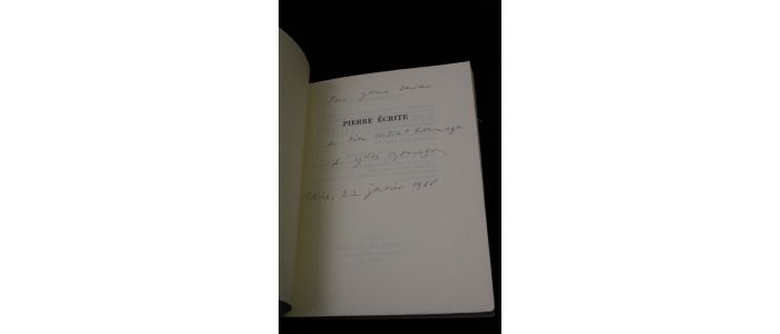BONNEFOY : Pierre écrite - Signiert, Erste Ausgabe - Edition-Originale.com