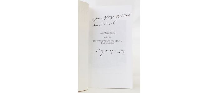 BONNEFOY : Rome, 1630 suivi de Un des siècles du culte des images - Libro autografato, Prima edizione - Edition-Originale.com