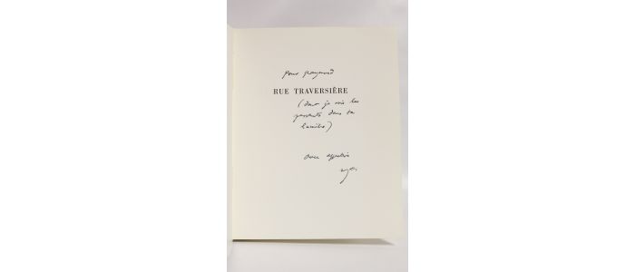 BONNEFOY : Rue traversière - Autographe, Edition Originale - Edition-Originale.com