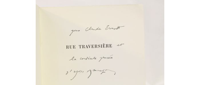 BONNEFOY : Rue traversière - Libro autografato, Prima edizione - Edition-Originale.com