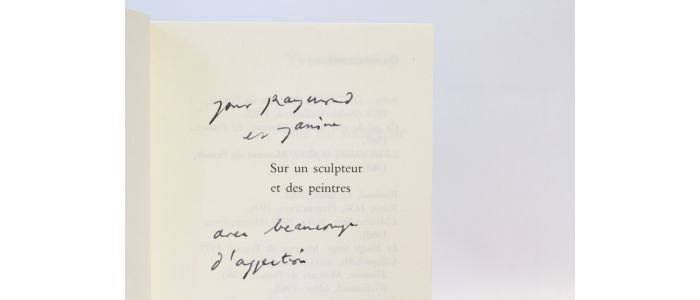 BONNEFOY : Sur un sculpteur et des peintres - Libro autografato, Prima edizione - Edition-Originale.com