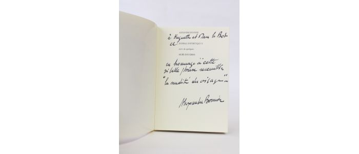 BONNIER : Journal d'esthétique II & quelques aigre-douceries - Signiert, Erste Ausgabe - Edition-Originale.com