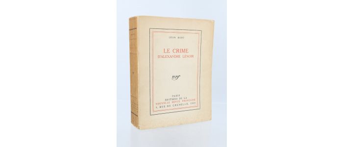 BOPP : Le crime d'Alexandre Lenoir - First edition - Edition-Originale.com