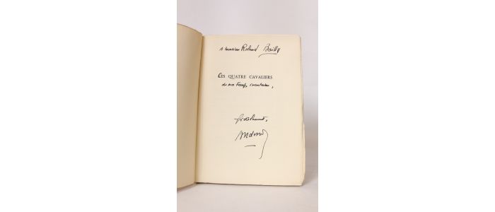 BORDONOVE : Les quatre cavaliers - Libro autografato, Prima edizione - Edition-Originale.com