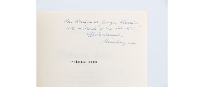 BOSQUET : Poèmes, deux (1970-1974) - Signed book, First edition - Edition-Originale.com