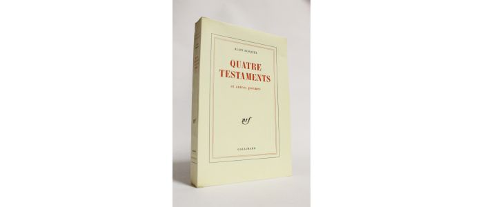BOSQUET : Quatre testaments et autres poèmes - Edition Originale - Edition-Originale.com