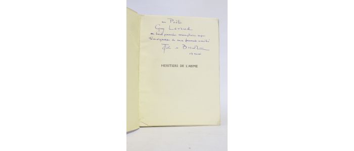 BOSSCHERE : Héritiers de l'abîme - Libro autografato, Prima edizione - Edition-Originale.com