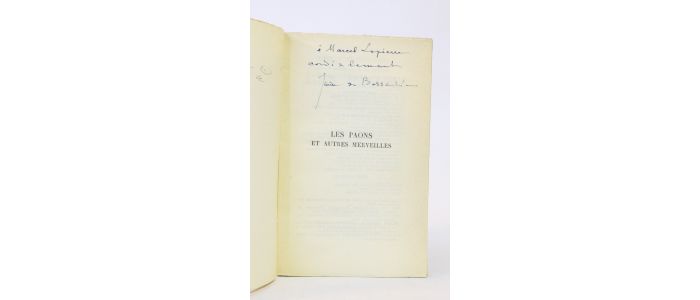 BOSSCHERE : Les paons et autres merveilles - Signiert, Erste Ausgabe - Edition-Originale.com