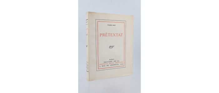 BOST : Prétextat - Prima edizione - Edition-Originale.com