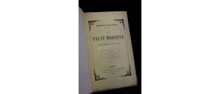 BOUCHOR : Le faust moderne - Signiert, Erste Ausgabe - Edition-Originale.com