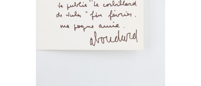BOUDARD : Carte de voeux adressée à son grand ami le journaliste bruxellois, également grand ami et biographe de Georges Brassens, André Tillieu - Signiert, Erste Ausgabe - Edition-Originale.com