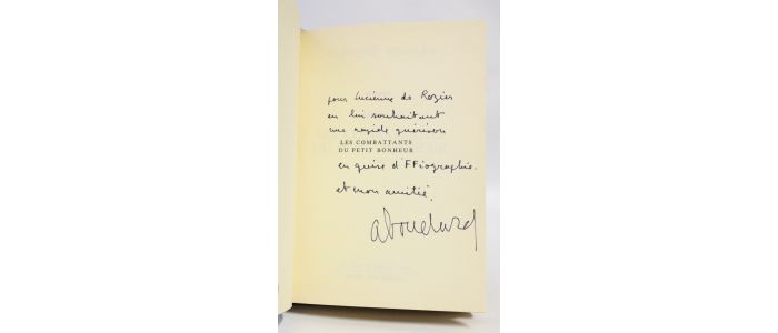BOUDARD : Les combattants du petit bonheur - Libro autografato - Edition-Originale.com