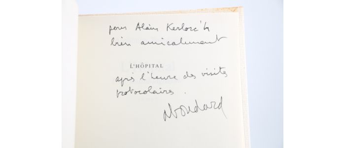 BOUDARD : L'Hôpital - Signed book, First edition - Edition-Originale.com