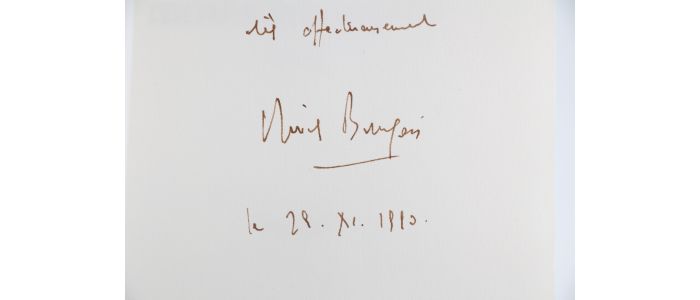 BOURGOIS : Un Néant moins tranquille - Signiert, Erste Ausgabe - Edition-Originale.com