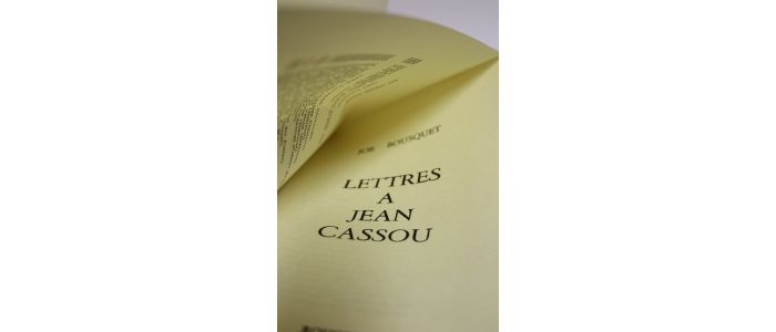 BOUSQUET : Lettres à Jean Cassou - Erste Ausgabe - Edition-Originale.com