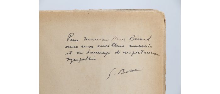 BOVE : Armand - Libro autografato, Prima edizione - Edition-Originale.com