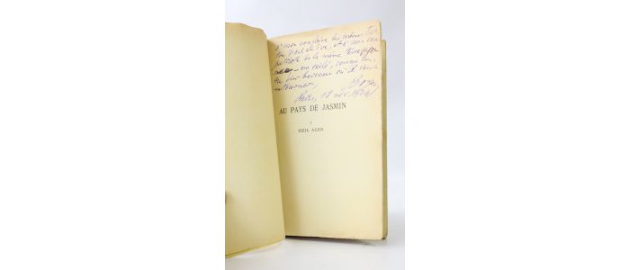 BOYER d'AGEN : Au pays de jasmin. I. - Vieil Agen - Signed book, First edition - Edition-Originale.com