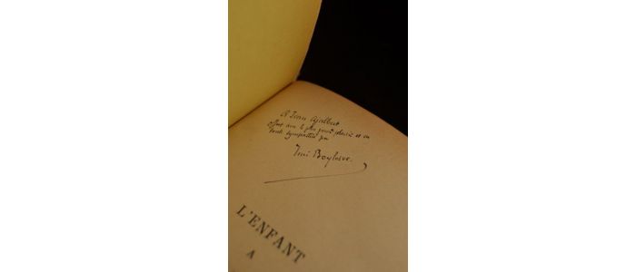 BOYLESVE : L'enfant à la balustrade - Autographe, Edition Originale - Edition-Originale.com