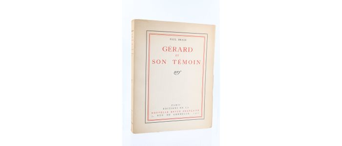 BRACH : Gérard et son témoin - Prima edizione - Edition-Originale.com
