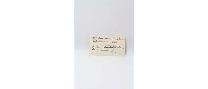 BRACQUEMOND : Carte-lettre autographe signée au peintre et graveur Auguste Laguillermie - Signiert, Erste Ausgabe - Edition-Originale.com