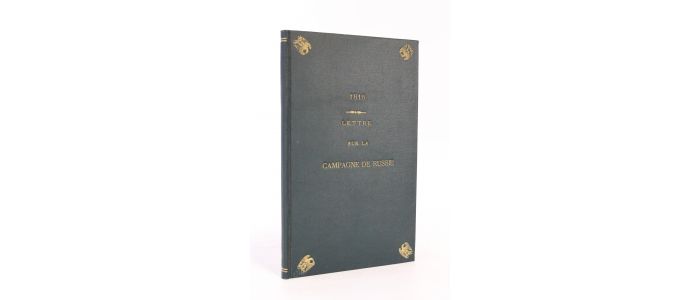 BREAUT : 1812. Lettre d'un capitaine de cuirassiers sur la campagne de Russie publiée par M. J.A. Leher - Erste Ausgabe - Edition-Originale.com