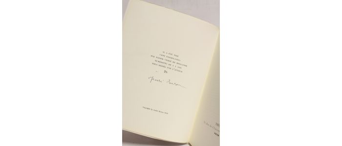 BRETON : Flagrant délit. Rimbaud devant la conjuration de l'imposture et du truquage - Libro autografato, Prima edizione - Edition-Originale.com